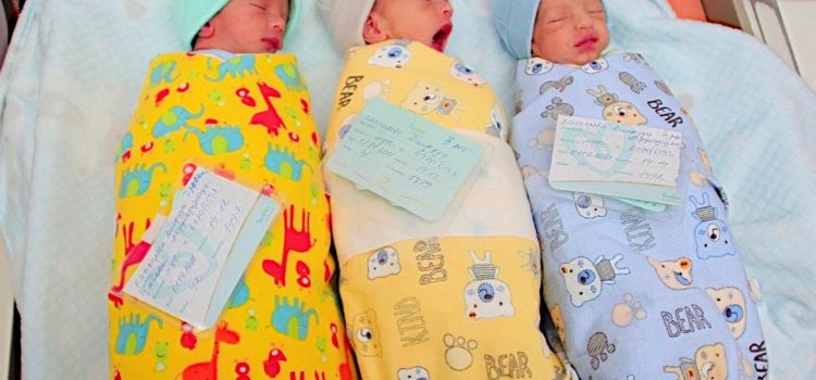 Выписка первой тройни в этом году